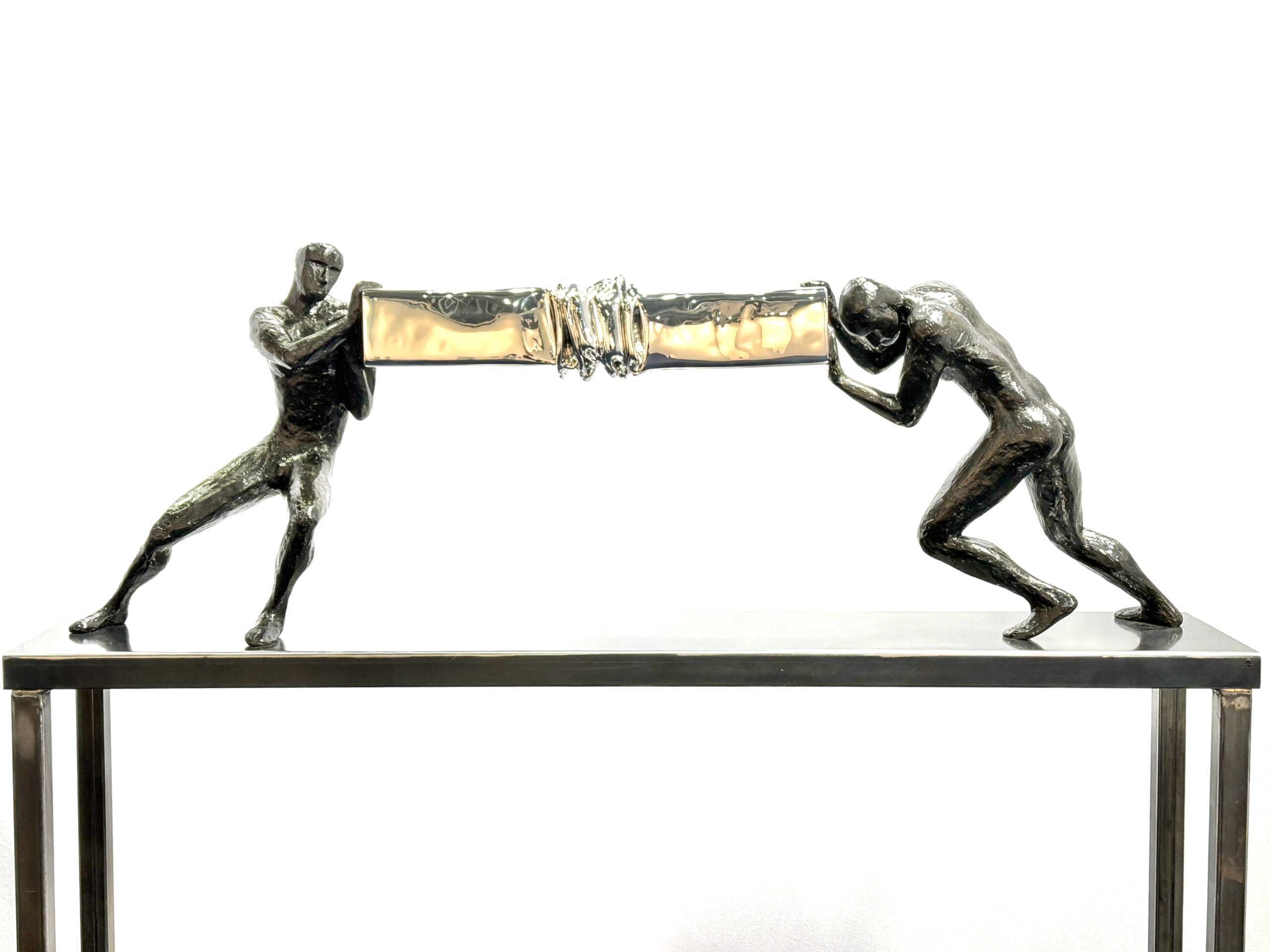 Sculpture contemporaine de Fabrice Dal'Secco exposée à la Galerie Esquina à Dinan