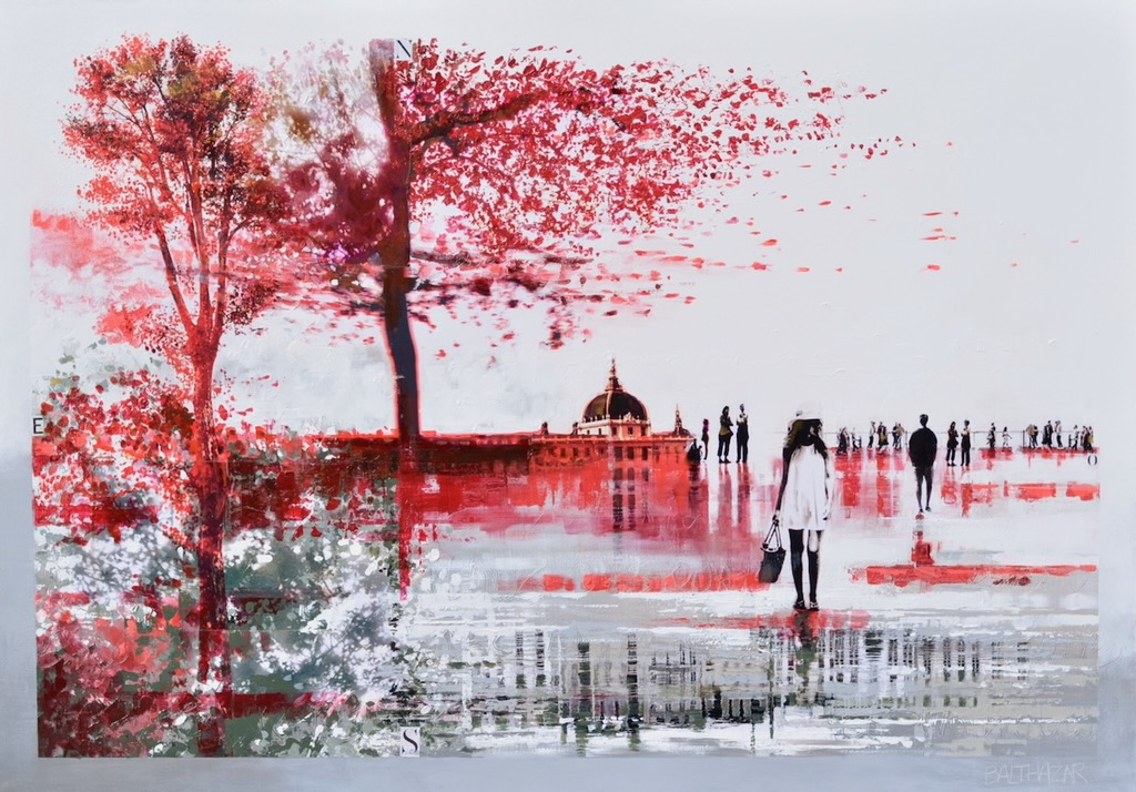 Œuvre de Balthazar exposée à la Galerie Esquina à Dinan