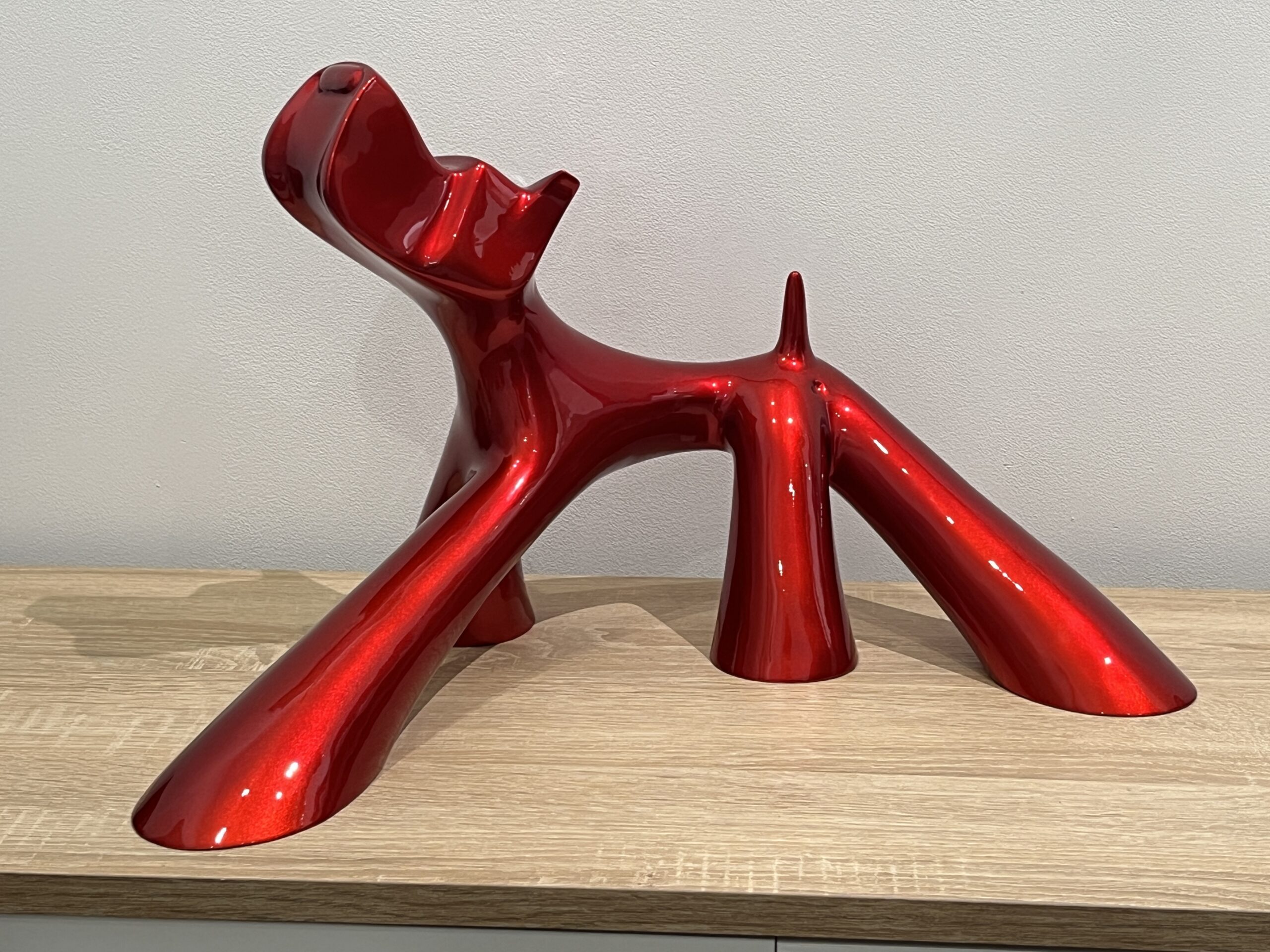 Œuvre en bronze de Lolek exposée à la Galerie Esquina à Dinan