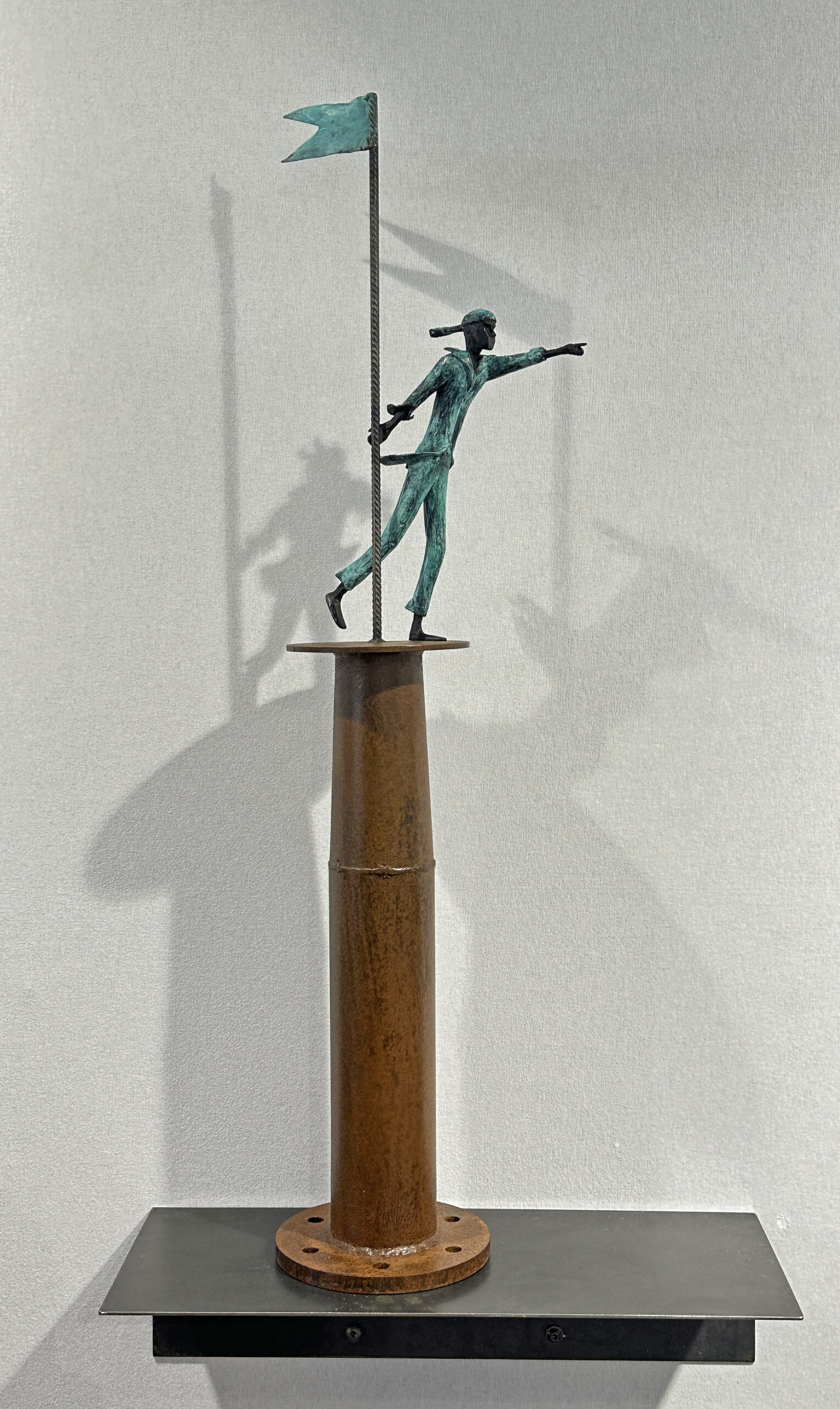 Sculpture contemporaine de Fabrice Dal'Secco exposée à la Galerie Esquina à Dinan